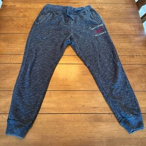 Hollister Men's Grey/White Speck Drawstring Joggers Size Small